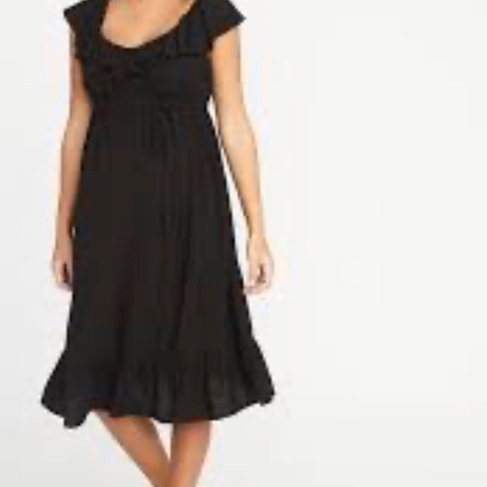 Old Navy Maternity Ruffled Waist-Defined Dress